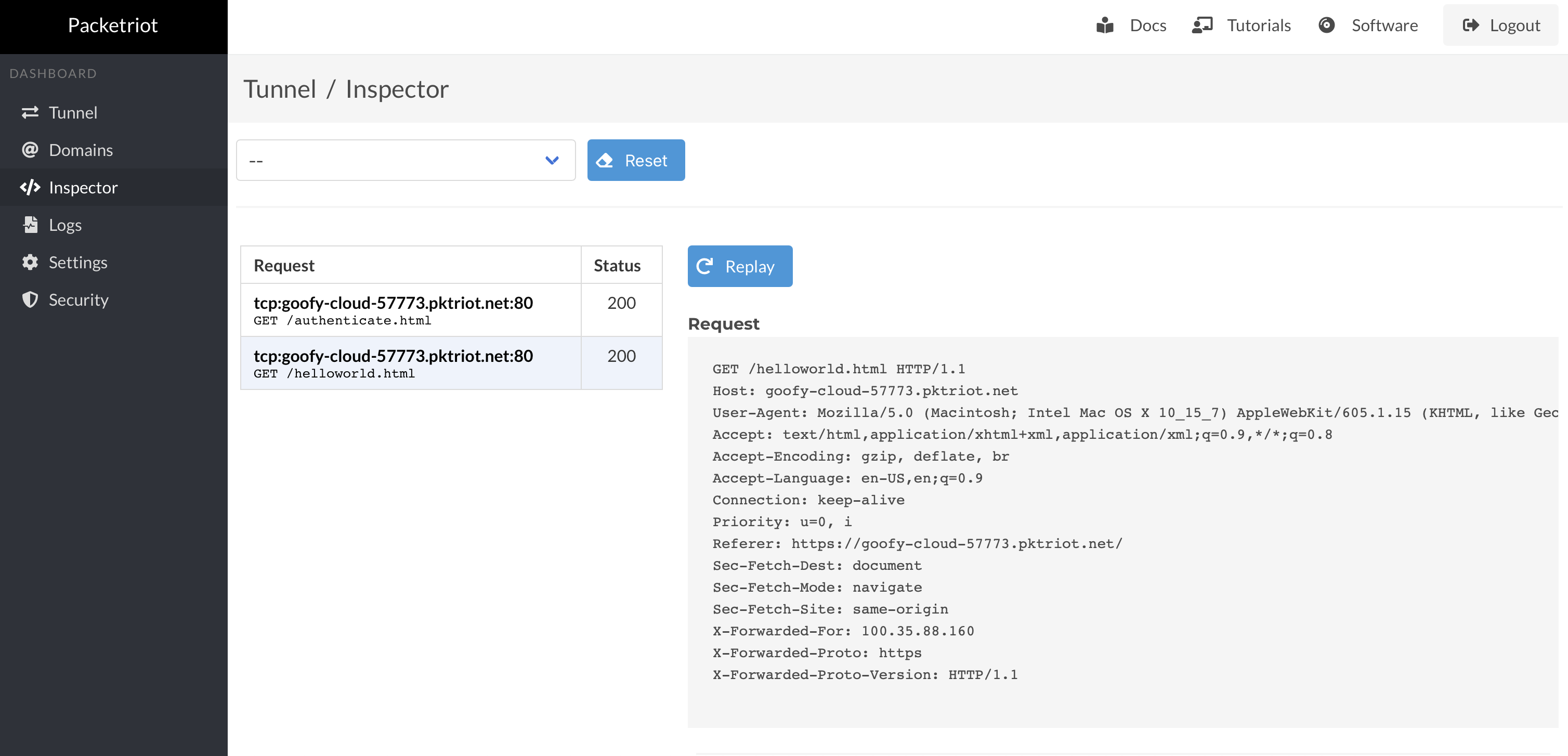 HTTP Request Inspector